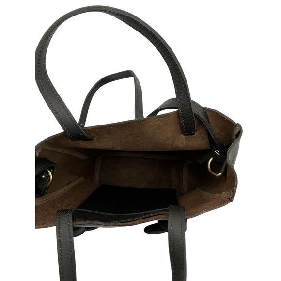 Nisolo 'Simone' Black Leather Convertible Shopper Bag Size OS - Picture 5 of 6